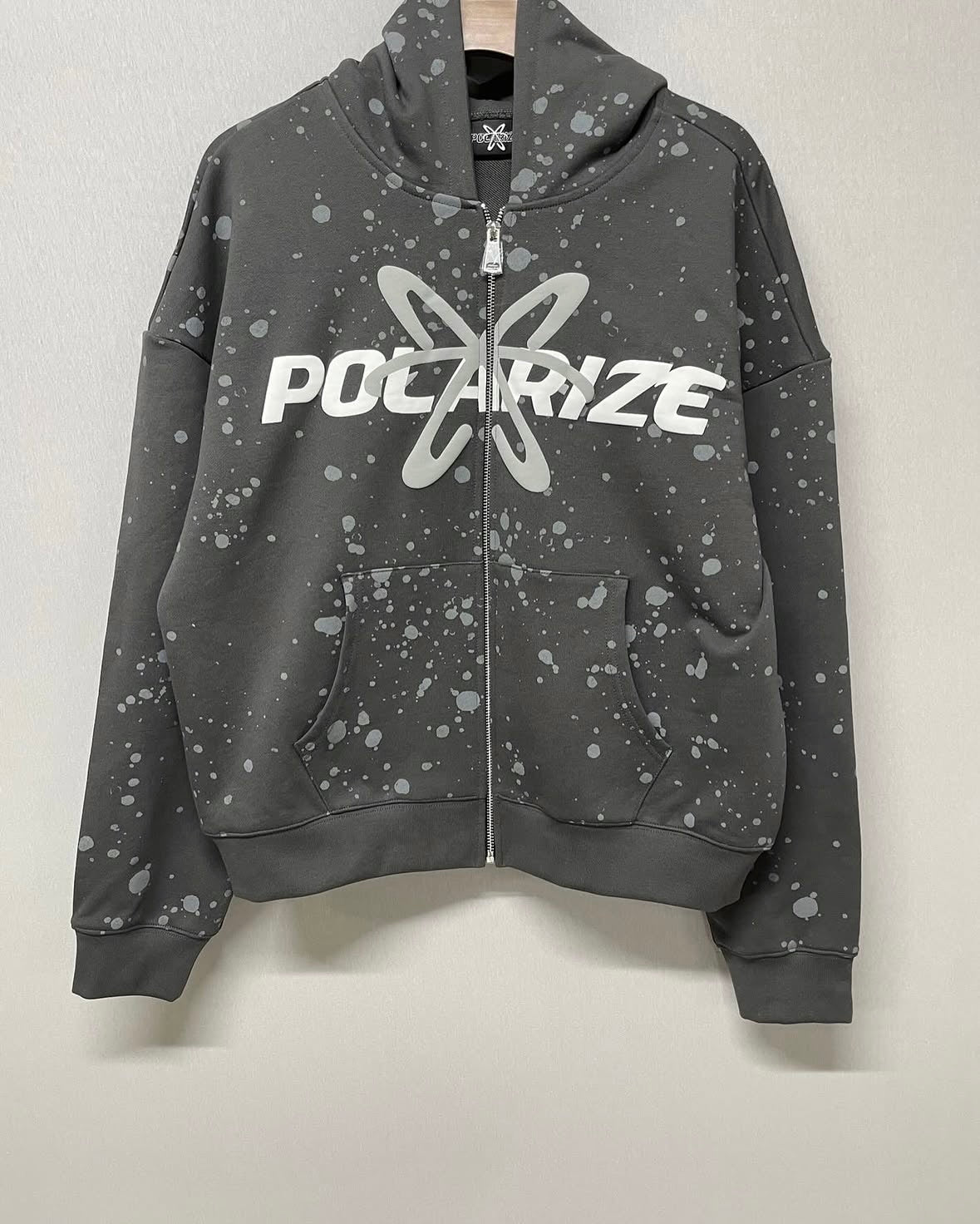 Black “Charcoal” Zip up Polarize Hoodie