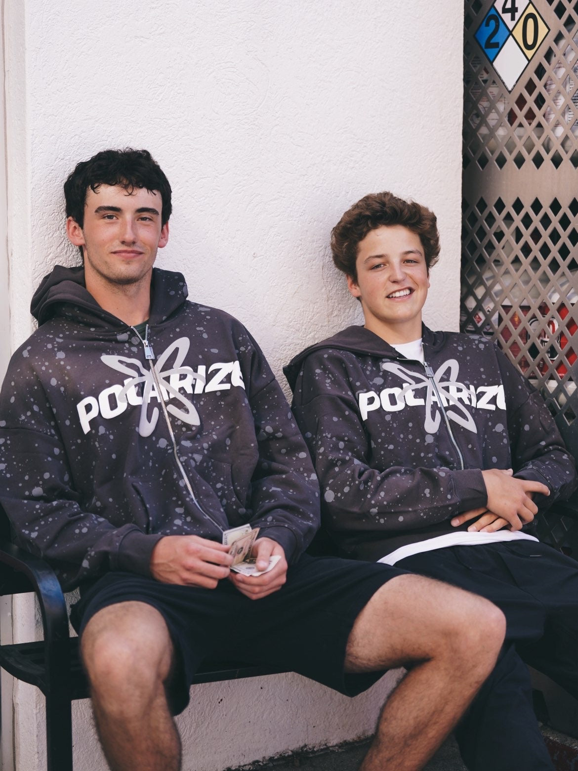 Black “Charcoal” Zip up Polarize Hoodie