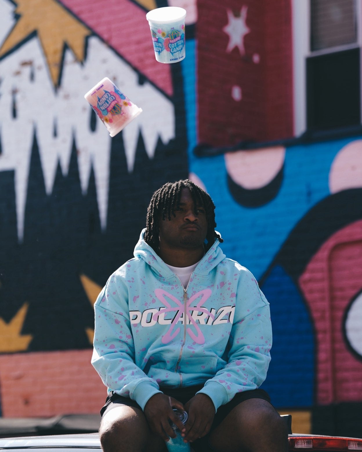 Cotton Candy “Sully” Zip Up Polarize Hoodie